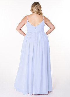 Azazie Rayna Bridesmaid Dresses Lavender A-Line V-Neck Pleated Chiffon Dress image8