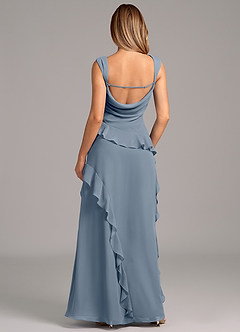 Azazie Sloane Brautjungfernkleider A-Linie Herzausschnitt Chiffon Kleid Zwielichtviolett image2