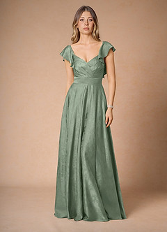 Aaliyah Sage Blue Maxi Dress image3