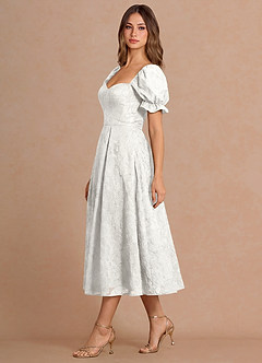Lanthe White Midi Dress image5