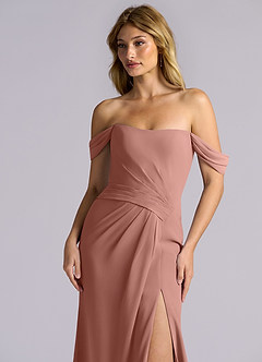 Azazie Heidi Final Sale Cedar Rose Mermaid Corset Chiffon Dress image6