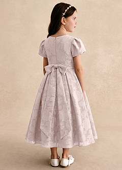 Azazie Princes Flower Girl Klänningar Klänning A-linje i Blommig Utbrändhet Plisserad image2