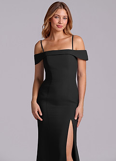 Azazie Luciana 신부 들러리 드레스 쉬스 오프 더 숄더 쉬폰 바닥 길이 드레스 image7