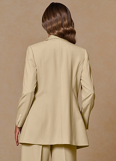 front Rowan Champagne Refined Weave Performance blazer