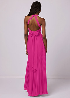 Barbie ♥ Azazie Bridesmaid Dresses A-Line Pleated Chiffon Floor-Length Dress image2