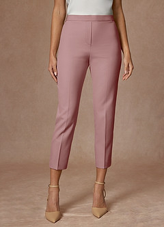 Kennedy Dusty Rose Refined Weave  Performance Dress Pants