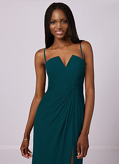 Barbie ♥ Azazie Final Sale Grape Mermaid Strapless Chiffon Convertible Dress image2