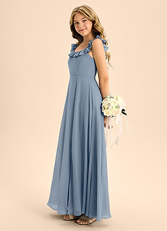 Azazie Callie Junior Twilight A-Line Ruched Chiffon Dress image7