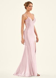 Twinkle Pink Mermaid Prom Dress image3
