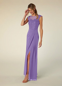 Azazie Libby Mother of the Bride Dresses Tahiti A-Line Scoop Sequins Chiffon Dress image3