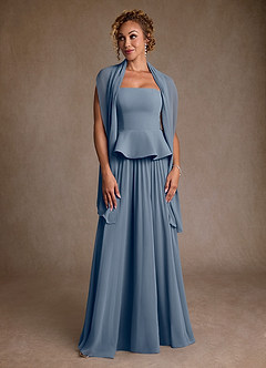Azazie Josabeth Moeder van de bruid jurken A-Lijn Jurk van Chiffon Geplooid Schemering image4