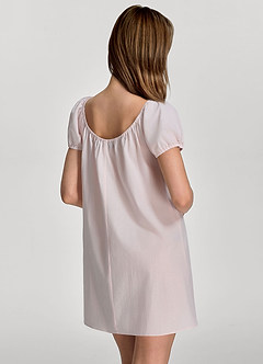 front Camisón de algodón tejido con mangas abullonadas