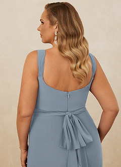 Christian Siriano Bridal for Azazie 1010 Final Sale Eucalyptus Mermaid Bow Luxe Knit Dress image17