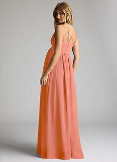 Azazie Emree Maternity Bridesmaid Dresses A-Line Chiffon Floor-Length Dress image5