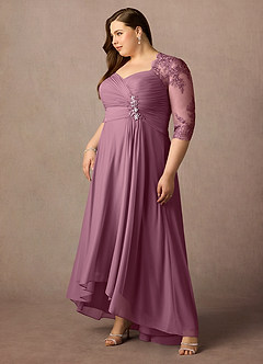 Azazie Anne Mother of the Bride Dresses Vintage Mauve Sheath Sweetheart Sequins Lace Dress image14