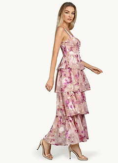 Kimberly Mauve Floral Maxi Dress image4