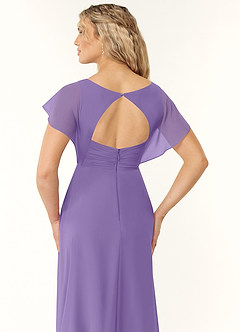 Azazie Rylee Abiti da Damigella Abito A-Line in Chiffon Plissettato Tahiti image2