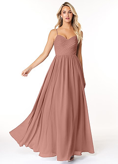 Azazie Lisbon Bridesmaid Dresses Cedar Rose A-Line Sweetheart Neckline Chiffon Dress image3