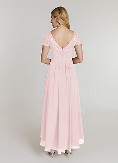Azazie Thais Kleider für die Brautmutter A-Linie Spitze Chiffon Kleid Zartrosa image2