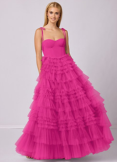 Barbie ♥ Azazie Bridesmaid Dresses A-Line Sweetheart Neckline Tulle Floor-Length Dress image4