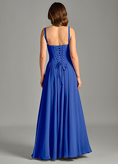 Azazie Evadina Suknie dla druhen Linia A Gorset Szyfon Do ziemi Sukienka image2