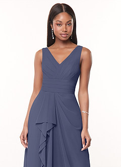 Azazie Julianna Bridesmaid Dresses Stormy A-Line Chiffon Dress image5