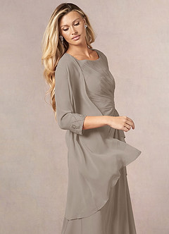 front Azazie Maura Chiffon Wrap