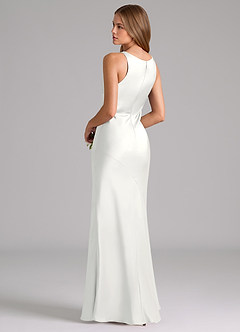 Azazie Allettie Brudepigekjoler Havfrue Stræk satin Gulv-længde Kjole image2