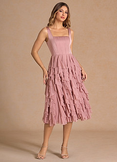 Dita Dusty Pink Midi Dress image3