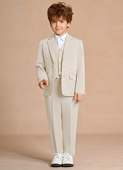 front Oliver Cream Boys 3-Piece Suit