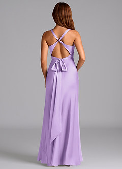 Azazie Hati Brudtärnklänningar Klä av Sjöjungfru i Stretch Satin Lila image7