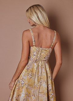 Abito Midi Oro D'epoca Maggy image3