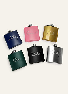 front Personalized Flasks For Bridesmaid Gifts