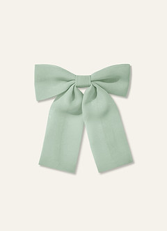 front Pince à cheveux nœud papillon en mousseline pour filles