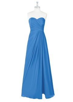 Azazie Arabella Allure Bridesmaid Dresses Blue Jay A-Line Sweetheart Neckline Chiffon Convertible Dress image8