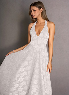 Isabeau Cream Midi Dress image3