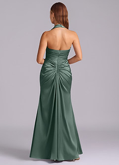 Azazie Destiny Suknie dla druhen Syrena Dekolt w kształcie serca Satyna elastyczna Do ziemi Sukienka image2