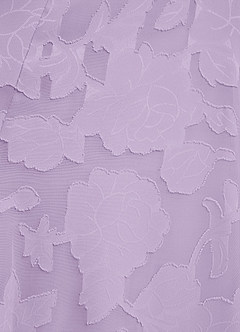 Azazie Tatum Bridesmaid Dresses Lilac A-Line Corset Floral Burnout Dress image4