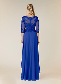 Azazie Monza Mother of the Bride Dresses Royal Blue A-Line Lace Chiffon Dress image3