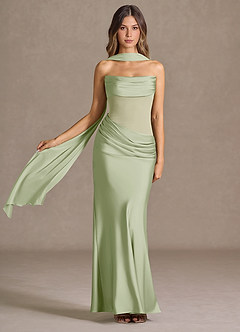 Maxi jurk Leonore Licht Groen image3