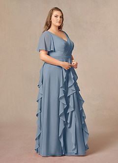 Azazie Watson Mother of the Bride Dresses Twilight A-Line V-Neck Chiffon Dress image9