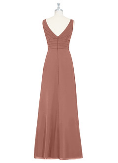 Azazie Julianna Robes de demoiselle d'honneur Robe Trapèze en Mousseline de soie Rose De Cèdre image7