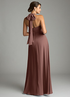 Azazie Tamira Suknie dla druhen Linia A Pofałdowany Szyfon Do ziemi Sukienka image8