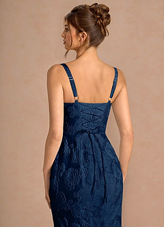 Vestido Azul Marino Oscuro Largo Keilani image6