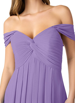 Azazie Kaitlynn Robes de demoiselle d'honneur Robe Empire Convertible en Mousseline de soie Gerafft Tahiti image5
