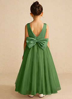 Azazie Pumpkin Flower Girl Dresses Basil A-Line Convertible Tulle Dress image6