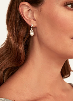 front Ocean Pearl Earrings