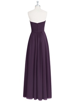 Azazie Yazmin Bridesmaid Dresses Plum A-Line Sweetheart Neckline Chiffon Convertible Dress image9