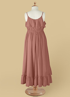Azazie Karmen Flower Girl Dresses Cedar Rose A-Line Ruched Chiffon Dress image9