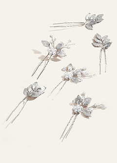 front Alloy Leaves U-Shaped Hairpins